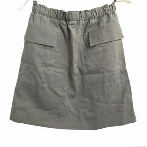 MARNI‎ Utility Mini Skirt Cotton Silk Khaki Green